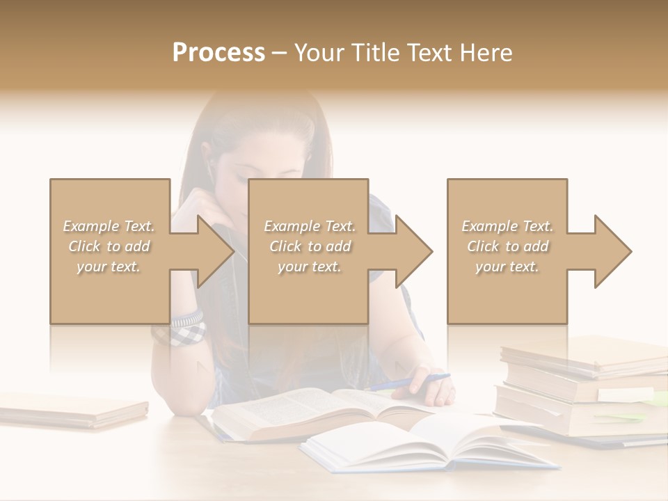 Girl Pretty Alone PowerPoint Template