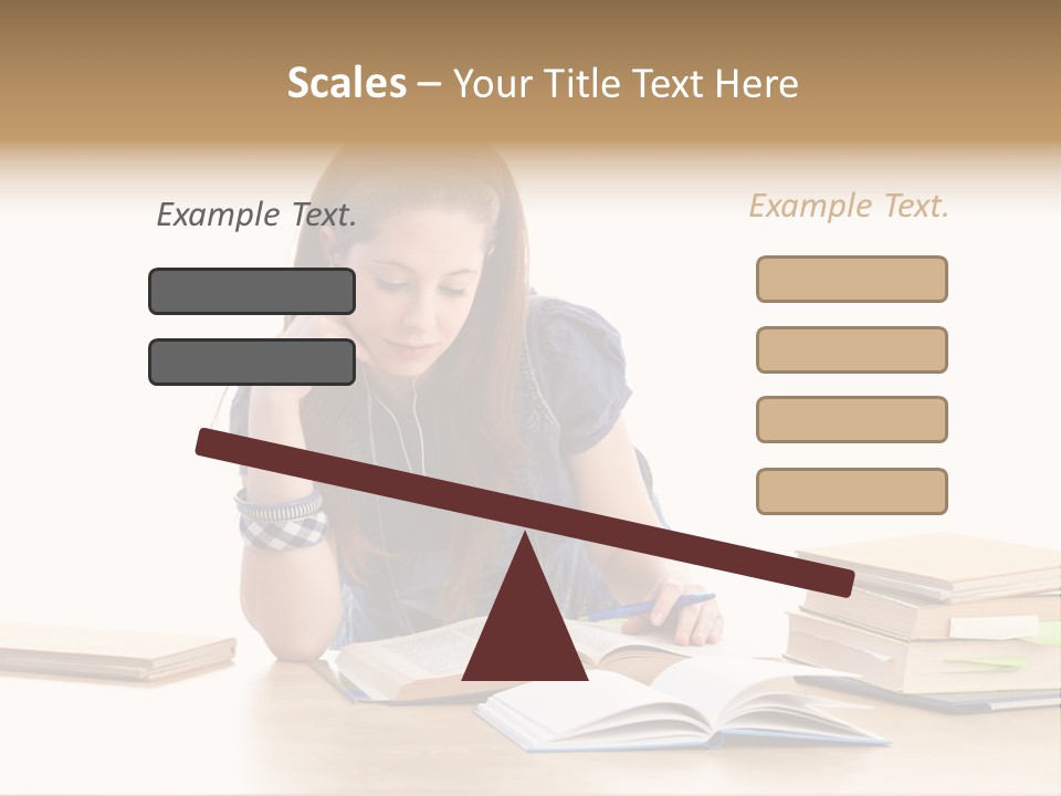 Girl Pretty Alone PowerPoint Template