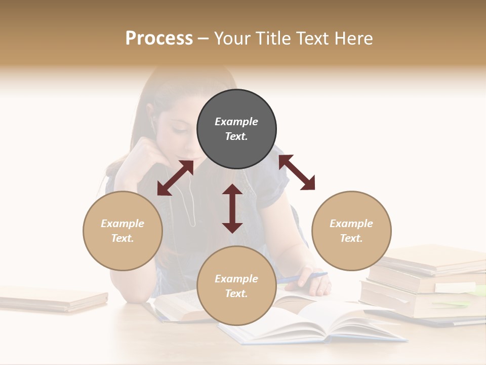 Girl Pretty Alone PowerPoint Template