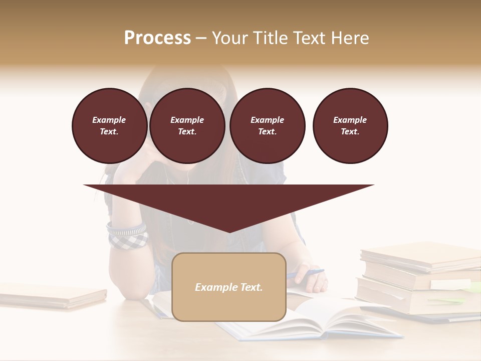 Girl Pretty Alone PowerPoint Template