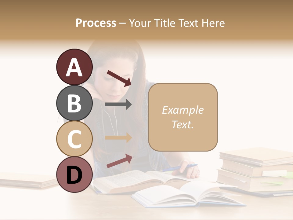 Girl Pretty Alone PowerPoint Template