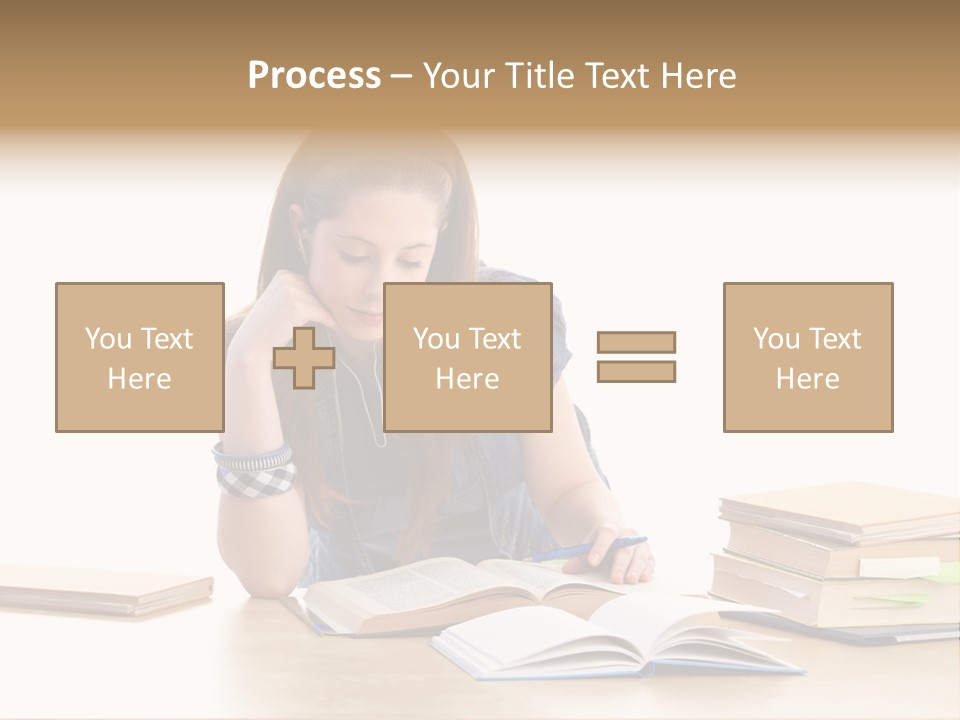 Girl Pretty Alone PowerPoint Template