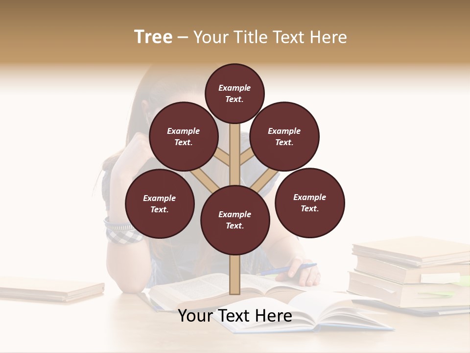 Girl Pretty Alone PowerPoint Template