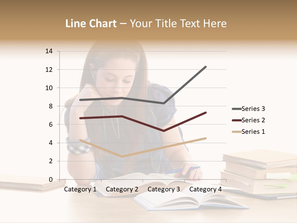 Girl Pretty Alone PowerPoint Template