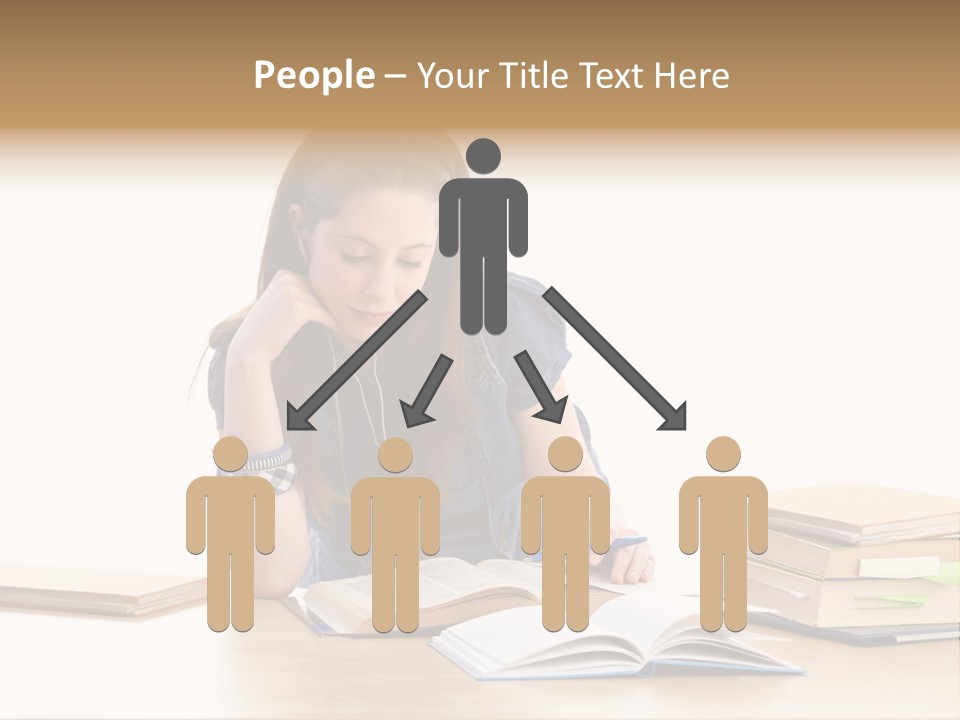 Girl Pretty Alone PowerPoint Template