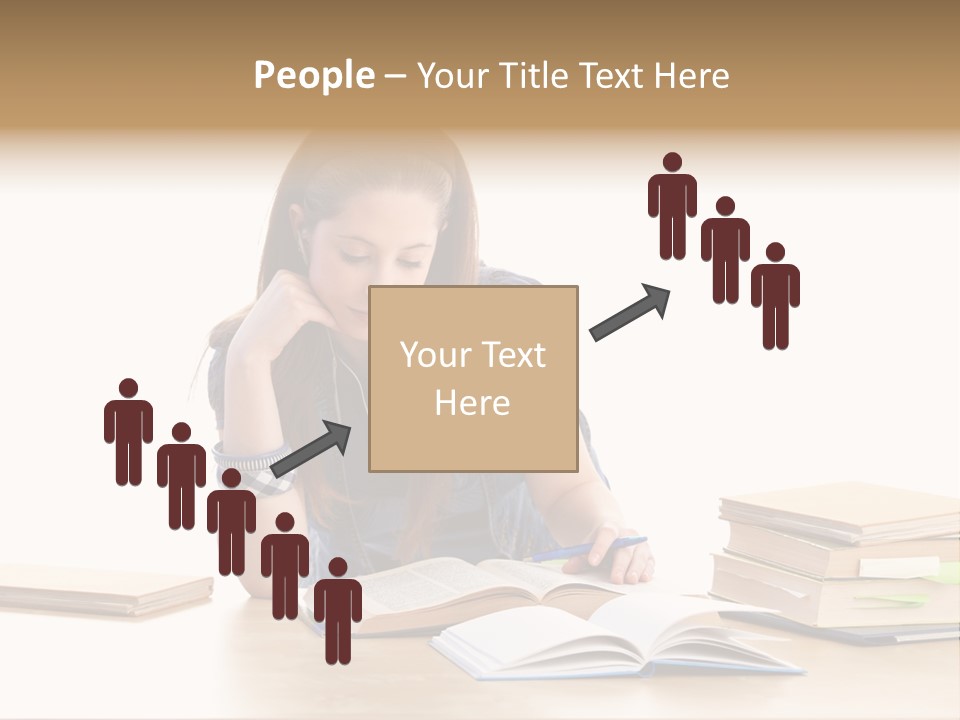 Girl Pretty Alone PowerPoint Template