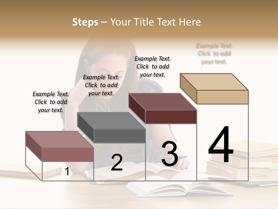 Girl Pretty Alone PowerPoint Template