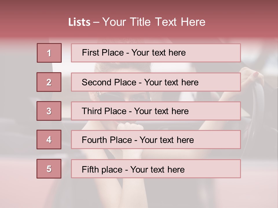 Red Young People PowerPoint Template