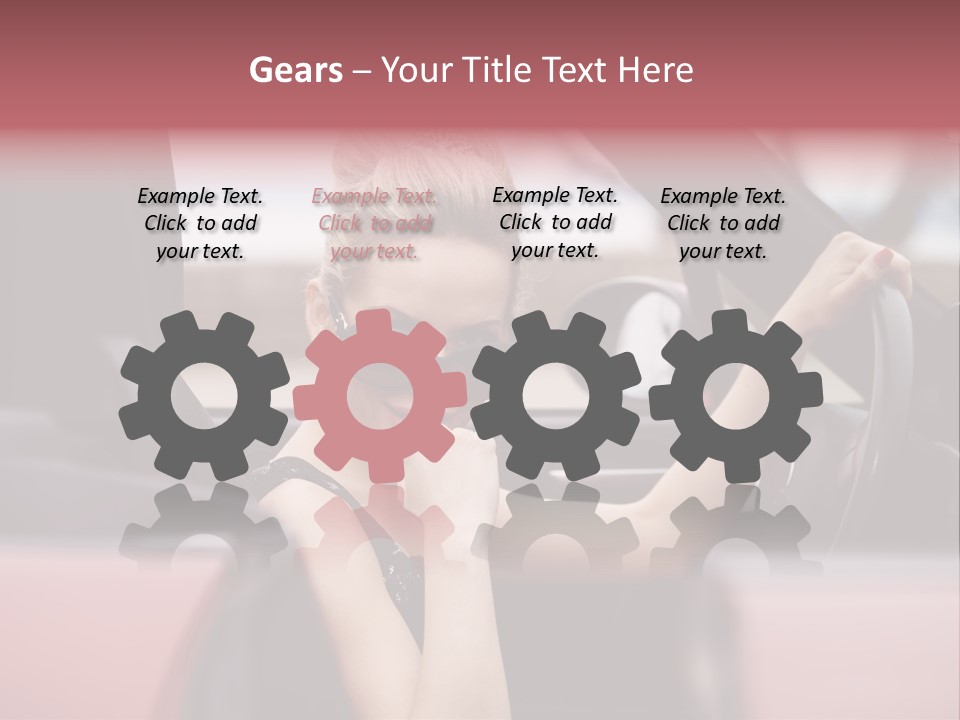 Red Young People PowerPoint Template