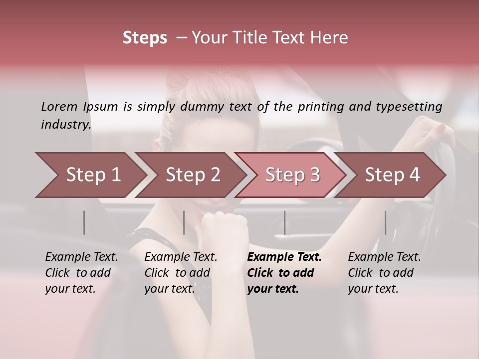 Red Young People PowerPoint Template