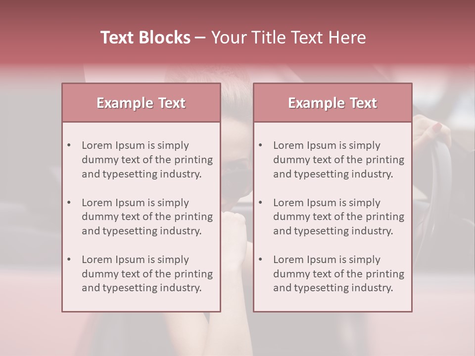 Red Young People PowerPoint Template