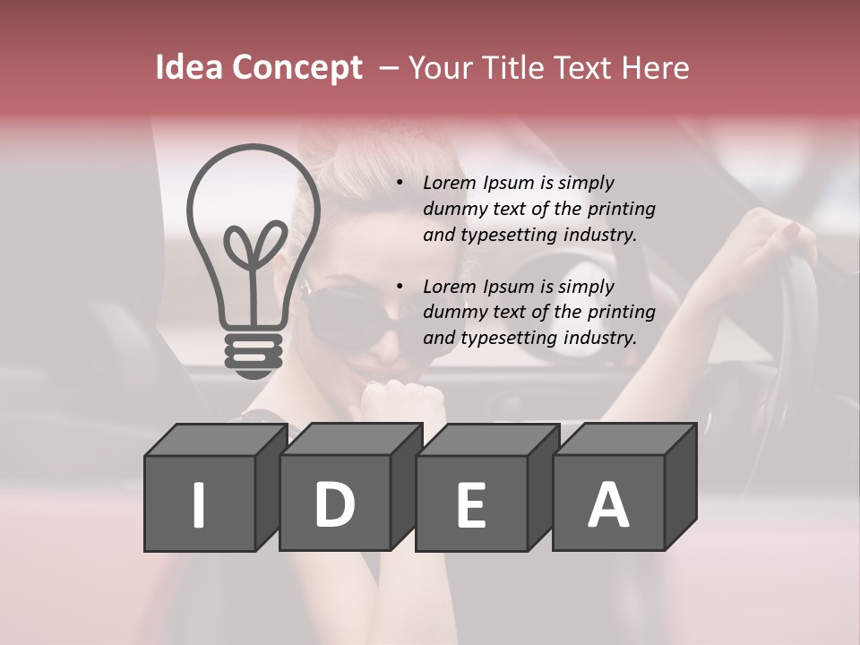 Red Young People PowerPoint Template