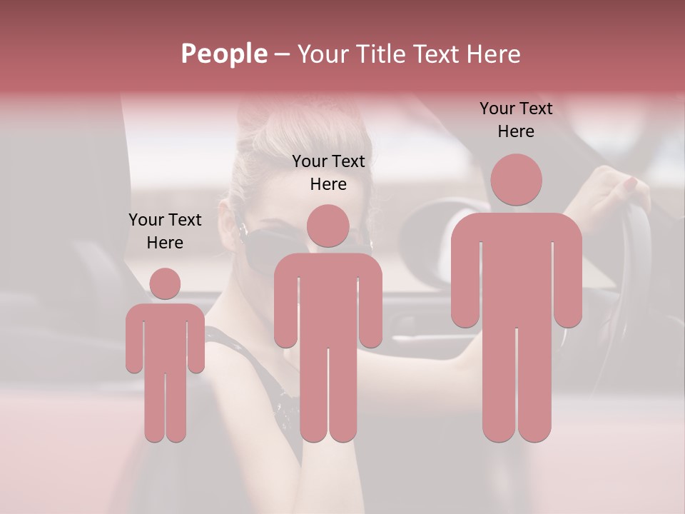 Red Young People PowerPoint Template