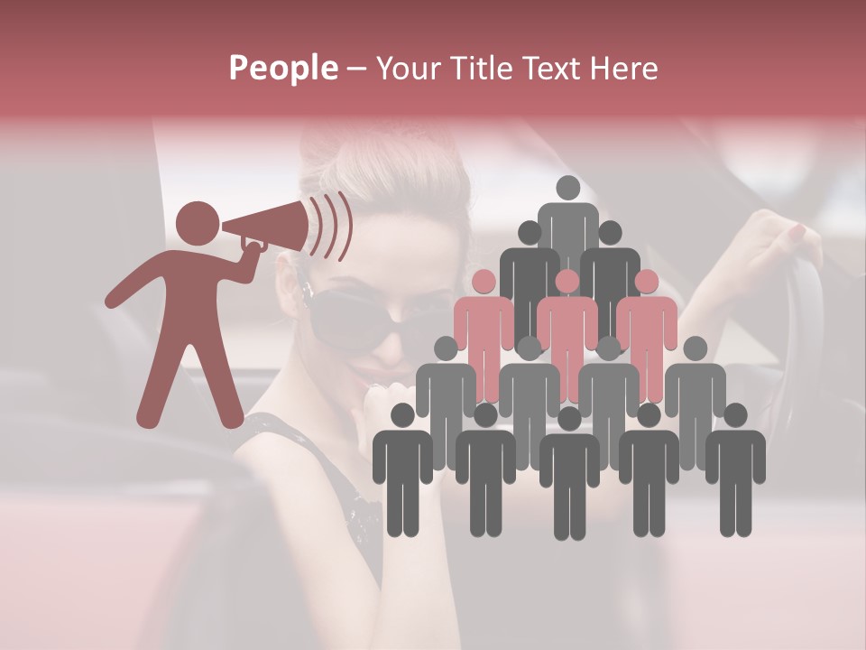Red Young People PowerPoint Template