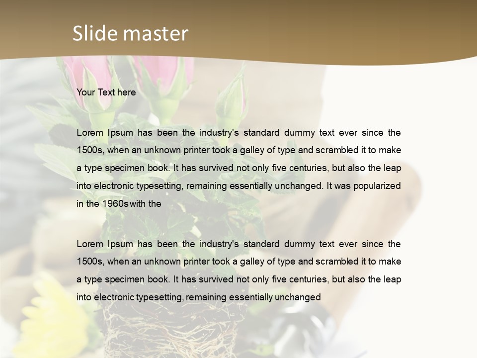 Dirt Garden Agriculture PowerPoint Template