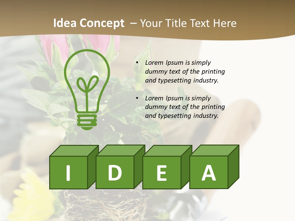 Dirt Garden Agriculture PowerPoint Template