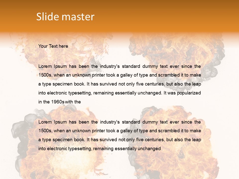 Glow Light Melt PowerPoint Template