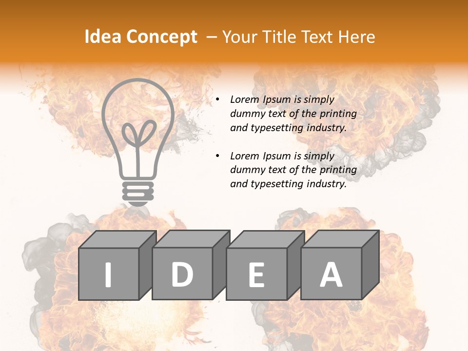 Glow Light Melt PowerPoint Template