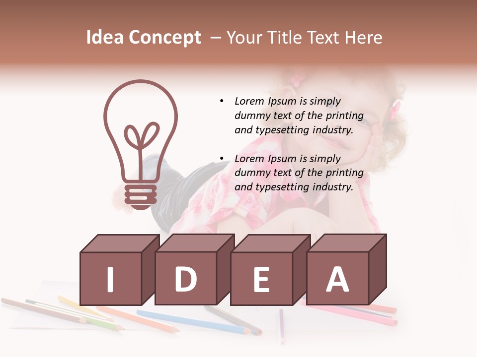 Childhood Laughing Emotion PowerPoint Template