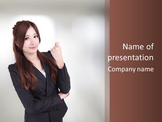 Japanese Manager Asia PowerPoint Template