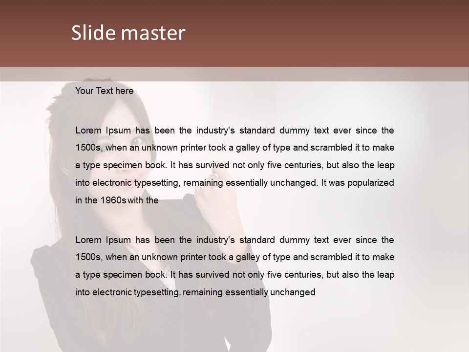 Japanese Manager Asia PowerPoint Template