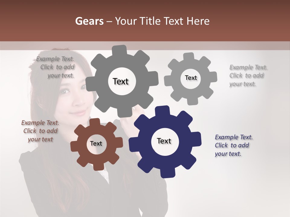 Japanese Manager Asia PowerPoint Template