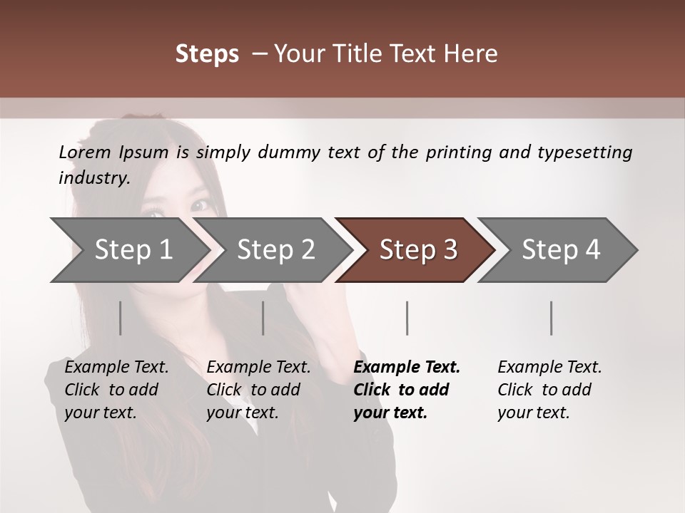Japanese Manager Asia PowerPoint Template