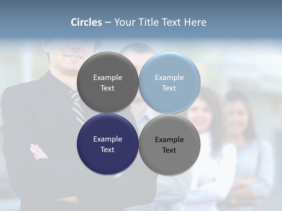 Satisfied Business Team Dedication PowerPoint Template