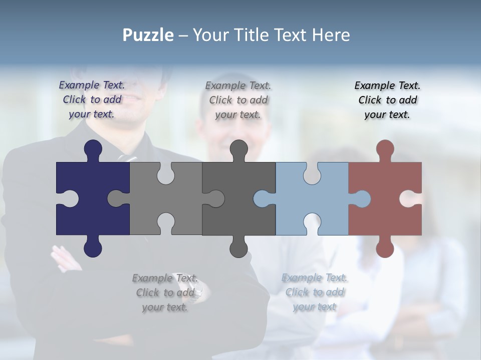 Satisfied Business Team Dedication PowerPoint Template