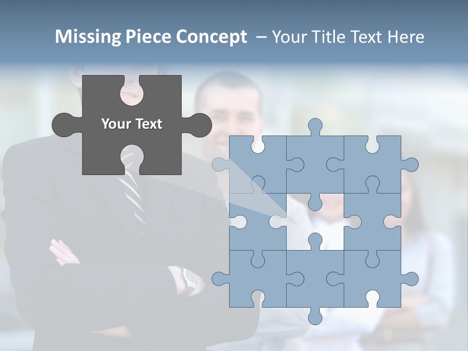 Satisfied Business Team Dedication PowerPoint Template