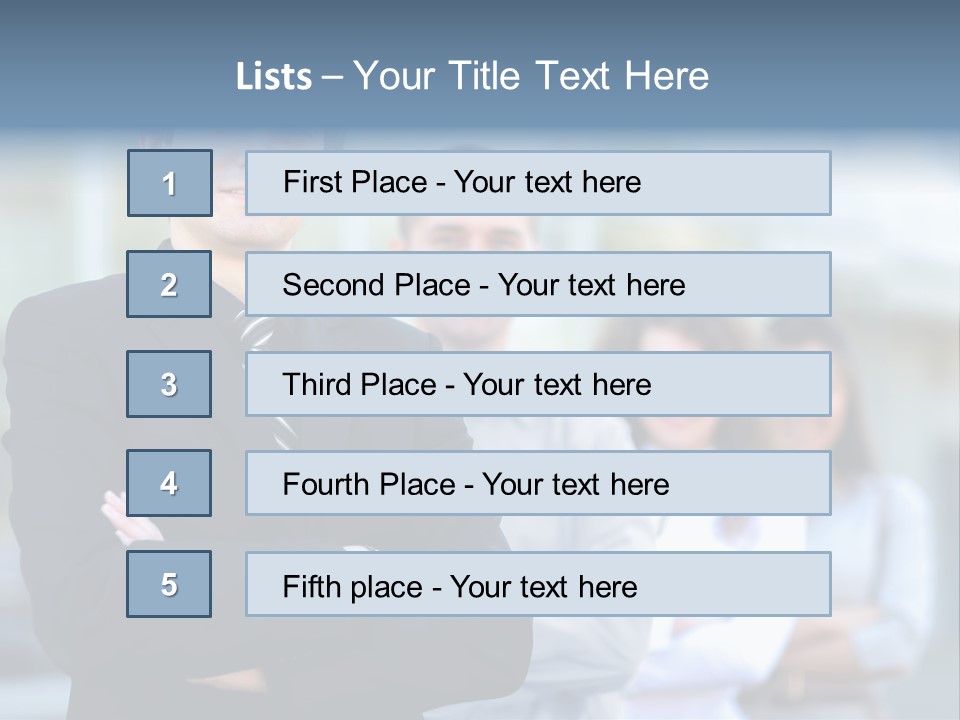 Satisfied Business Team Dedication PowerPoint Template