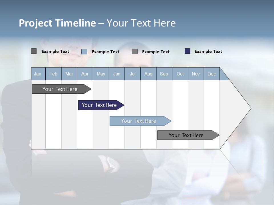 Satisfied Business Team Dedication PowerPoint Template