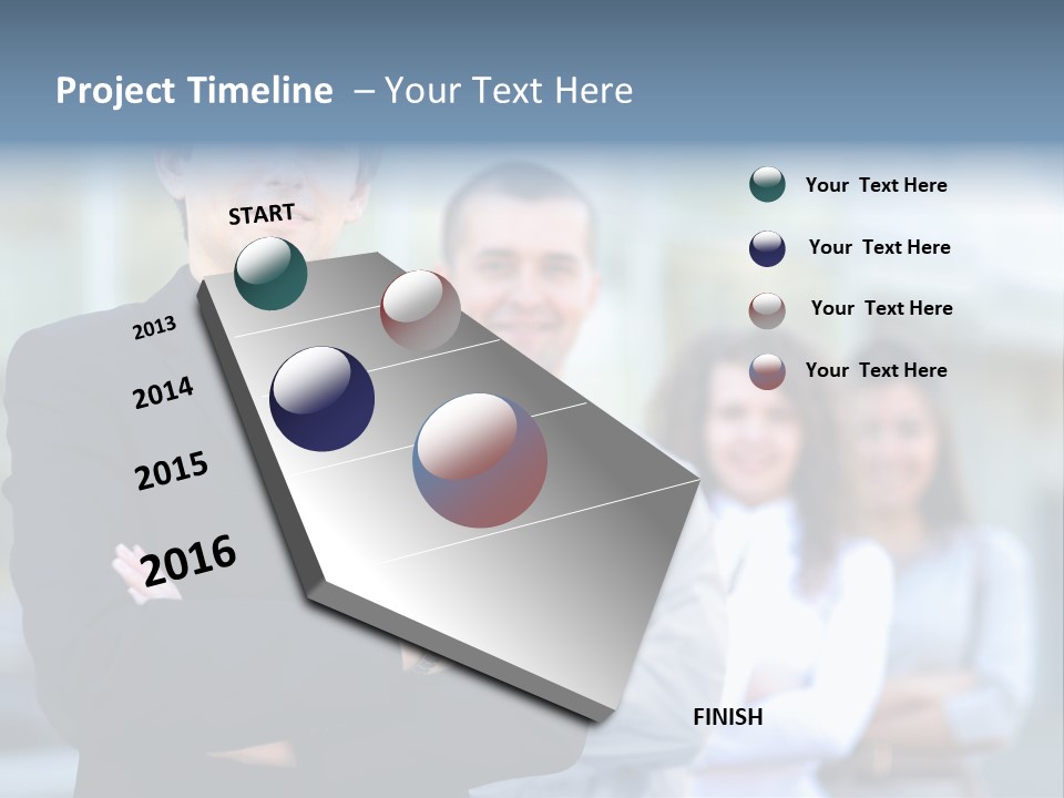 Satisfied Business Team Dedication PowerPoint Template