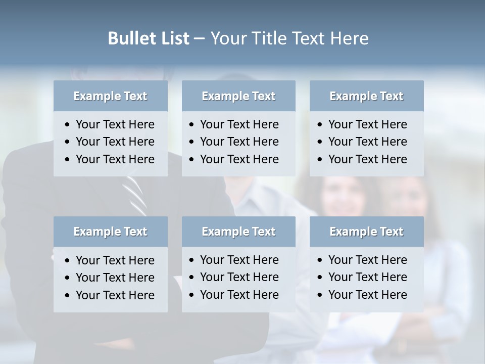 Satisfied Business Team Dedication PowerPoint Template