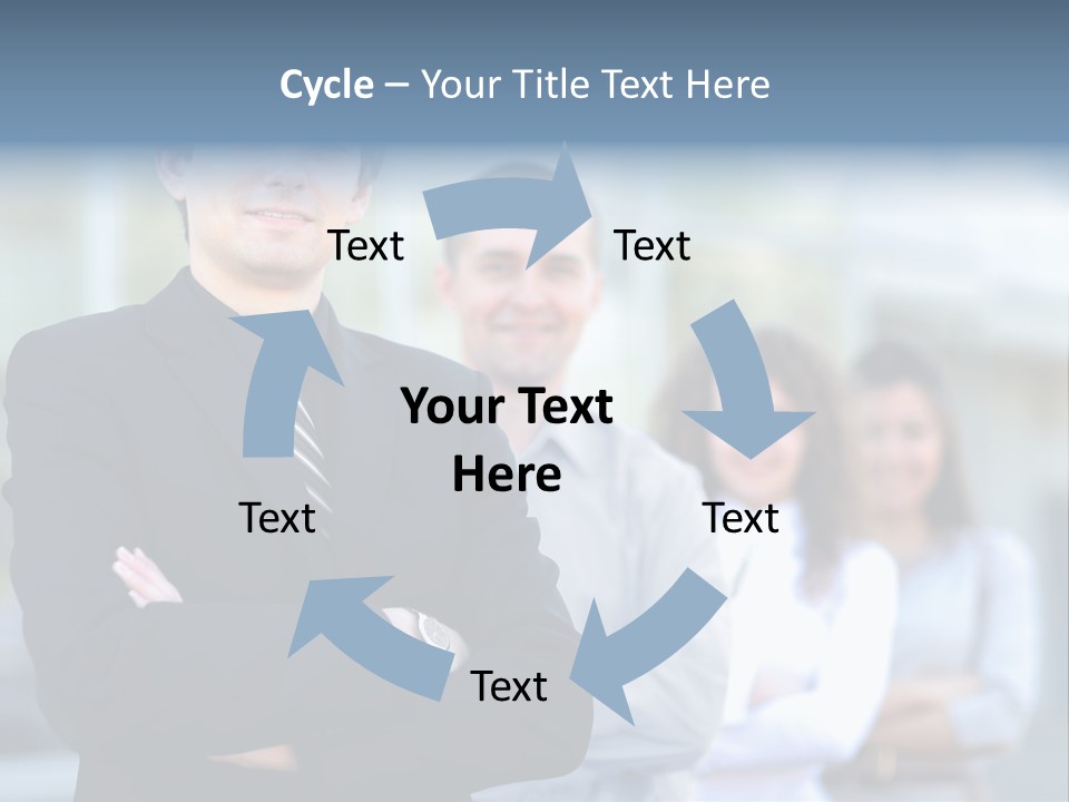 Satisfied Business Team Dedication PowerPoint Template