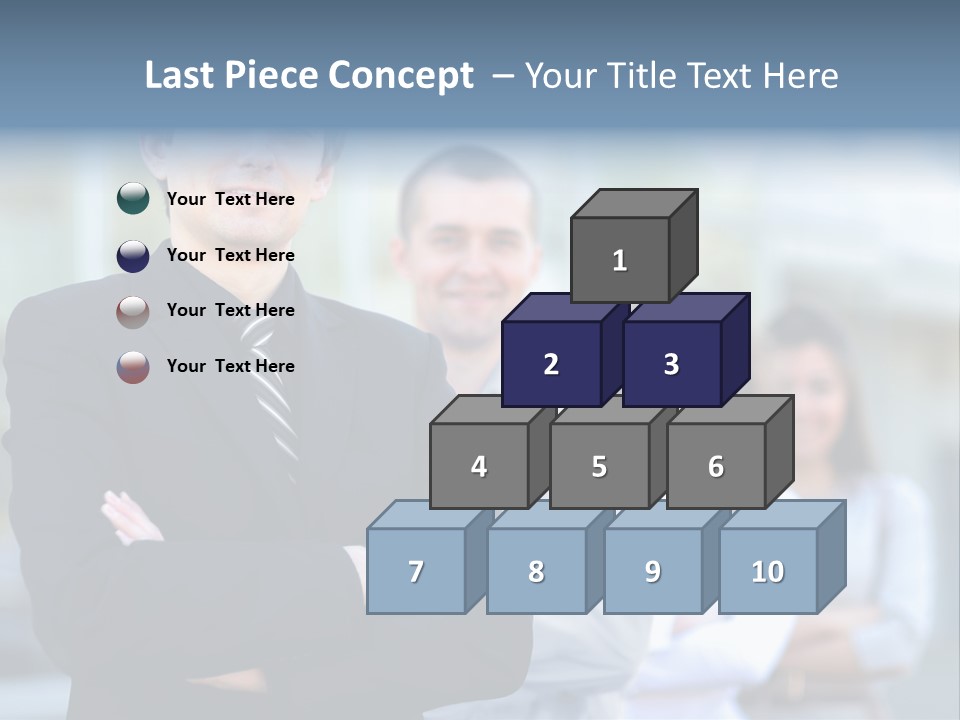 Satisfied Business Team Dedication PowerPoint Template