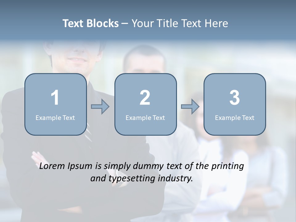 Satisfied Business Team Dedication PowerPoint Template