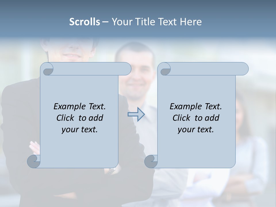 Satisfied Business Team Dedication PowerPoint Template