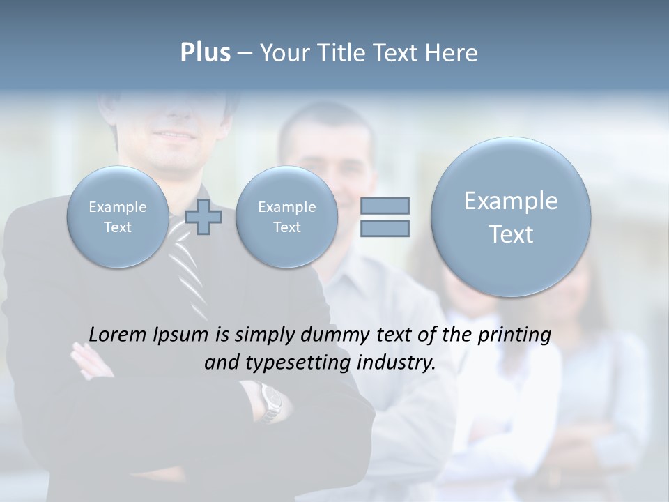 Satisfied Business Team Dedication PowerPoint Template