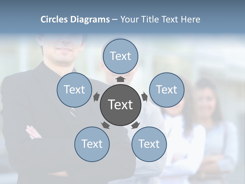 Satisfied Business Team Dedication PowerPoint Template