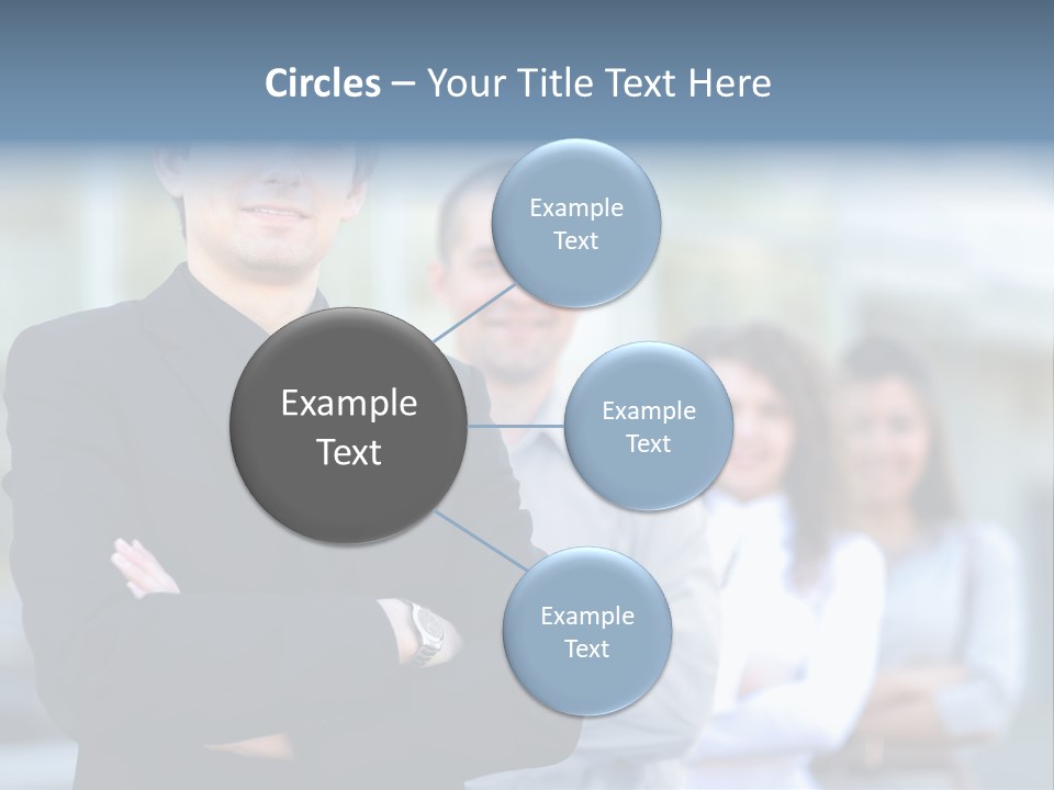 Satisfied Business Team Dedication PowerPoint Template