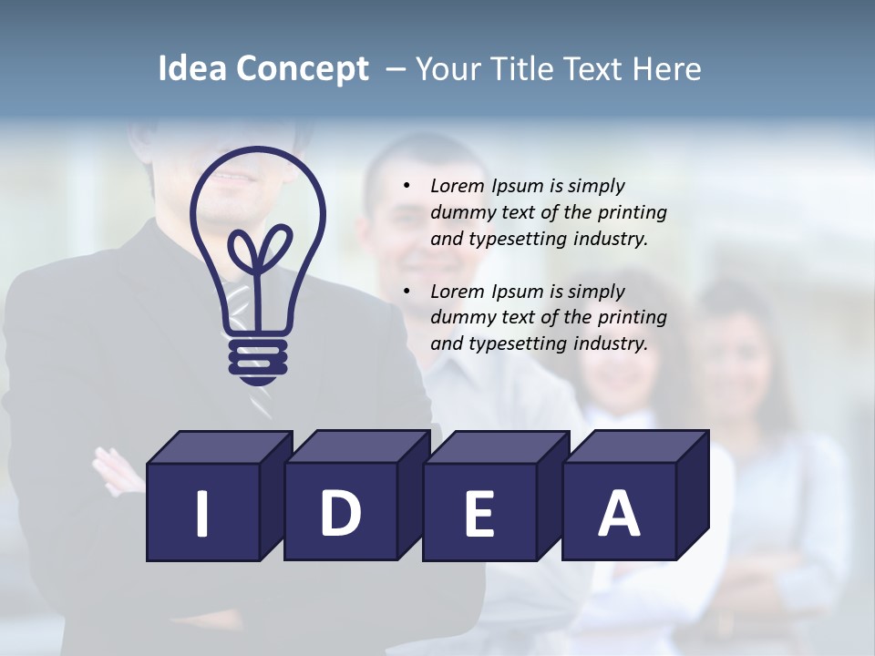 Satisfied Business Team Dedication PowerPoint Template