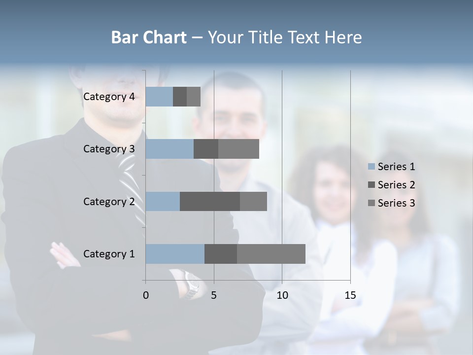 Satisfied Business Team Dedication PowerPoint Template