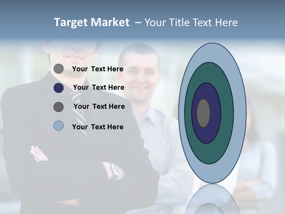 Satisfied Business Team Dedication PowerPoint Template