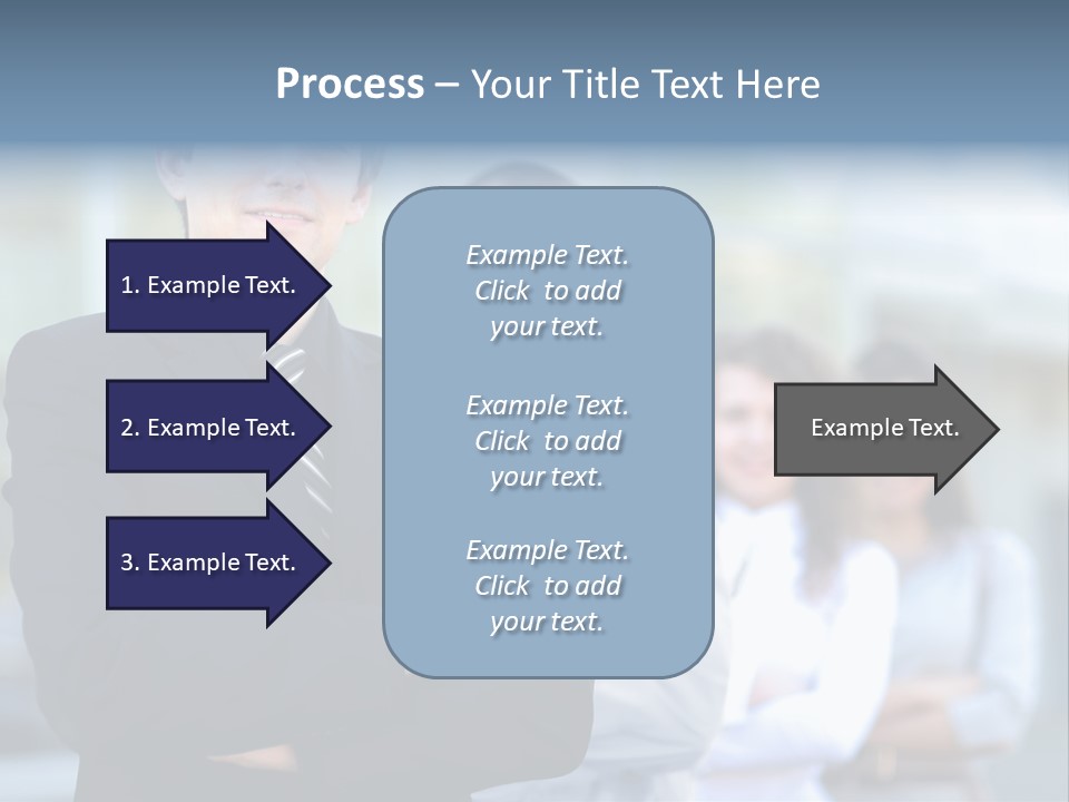 Satisfied Business Team Dedication PowerPoint Template