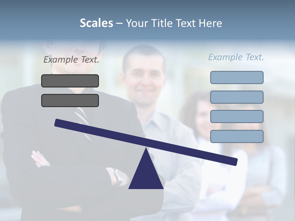 Satisfied Business Team Dedication PowerPoint Template