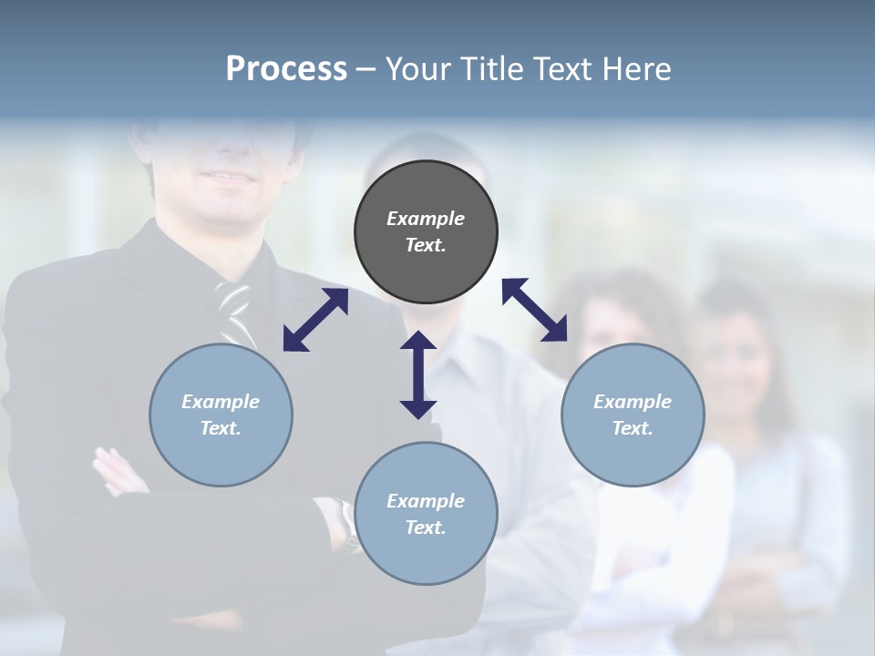 Satisfied Business Team Dedication PowerPoint Template