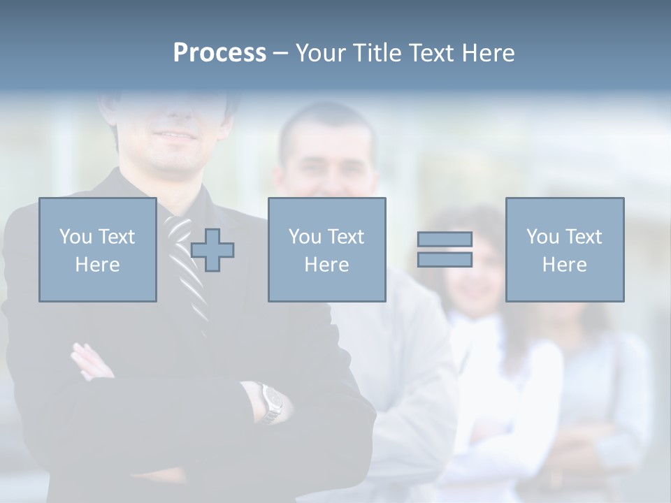 Satisfied Business Team Dedication PowerPoint Template