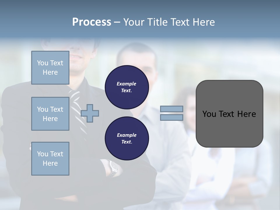 Satisfied Business Team Dedication PowerPoint Template