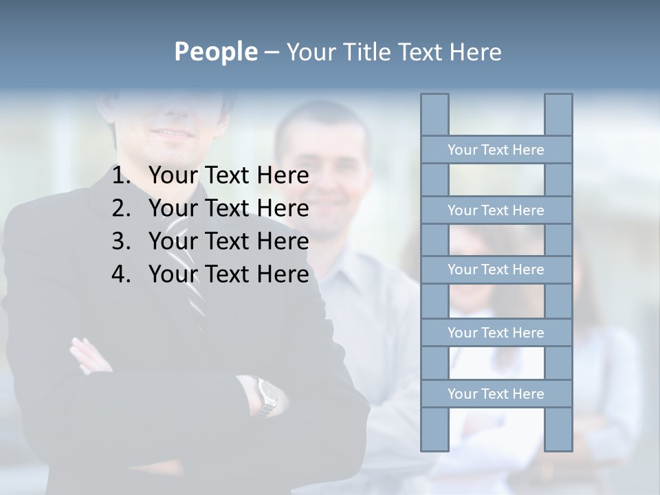 Satisfied Business Team Dedication PowerPoint Template